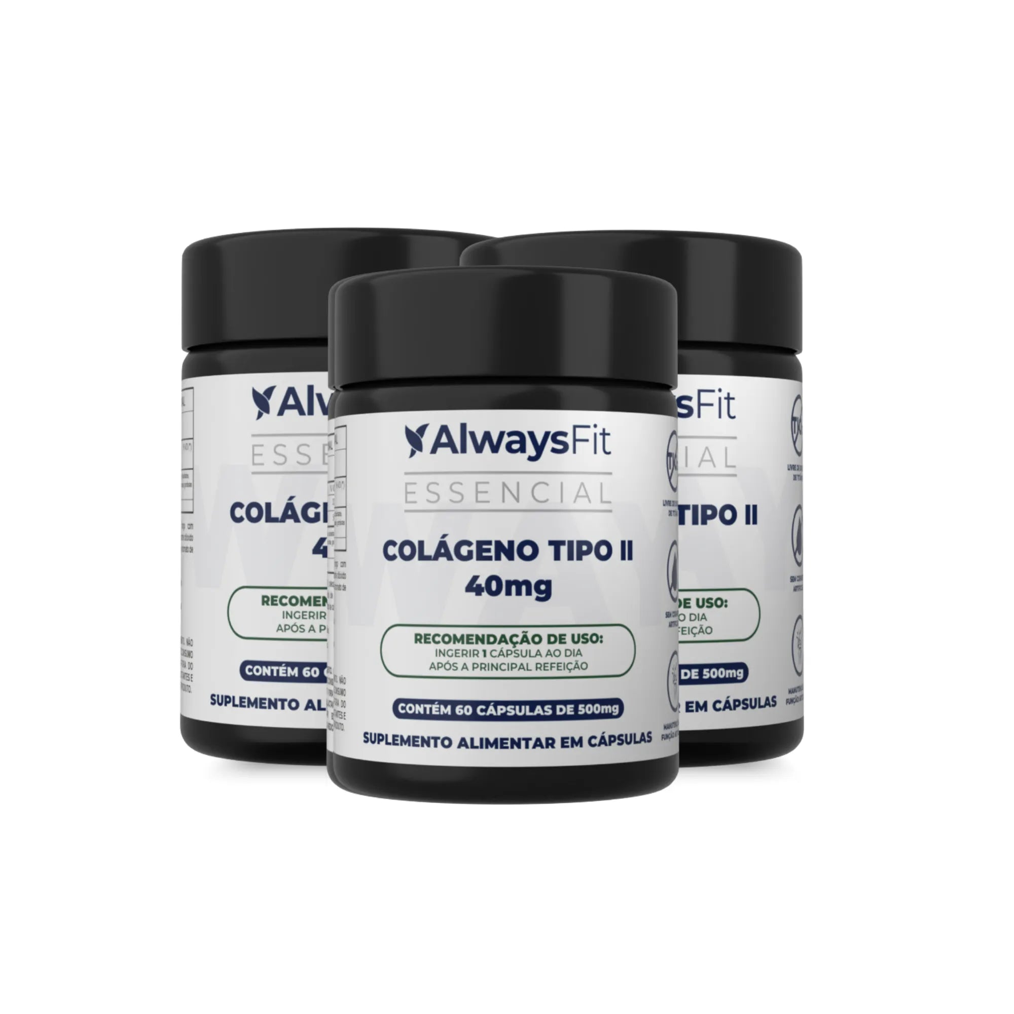 Colágeno Tipo II 40mg - 60 Cápsulas