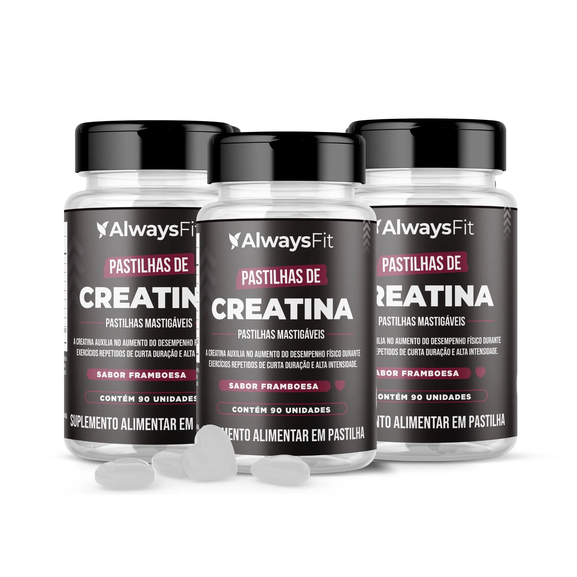 Creatina em Pastilha –  Sabor Framboesa