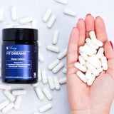 FitDreams® - Melatonina, Magnésio, L-Triptofano, B6 e B9 (MetilFolato) - 30 Cápsulas