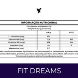 FitDreams® - Melatonina, Magnésio, L-Triptofano, B6 e B9 (MetilFolato) - 30 Cápsulas