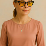 Óculos Triple Vision Pro - Bloqueador de Luz Azul com Lentes Amarela, Polarizada e Transparente Feminino