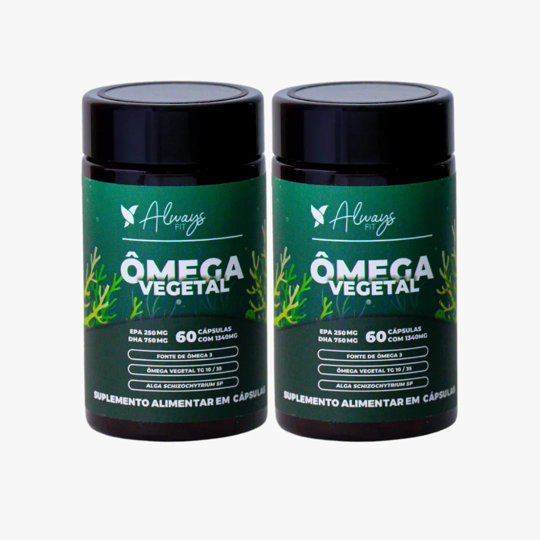 Ômega 3 com DHA 750mg e EPA 250mg de Algas Marinhas - Vegetal 60 Cápsulas