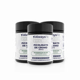 Picolinato de Cromo com 250mcg Dose Máxima- 60 Cápsulas