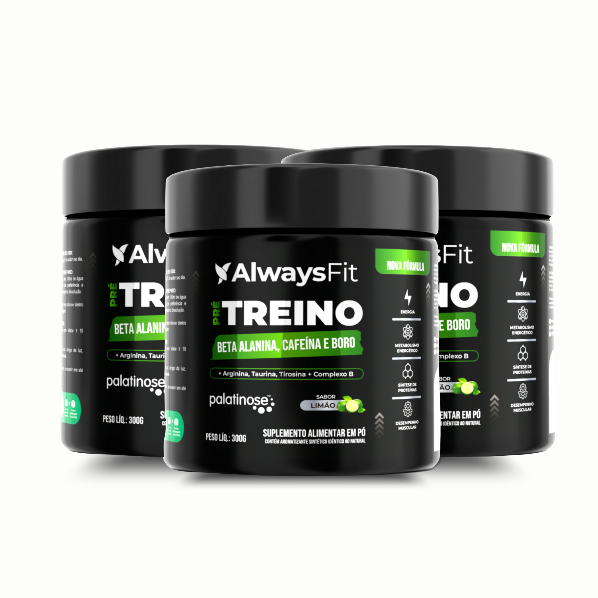 Pré-Treino Always Fit – Sabor Limão