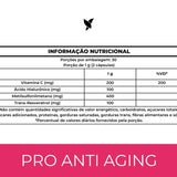 Pro Anti-Aging - Ácido Hialurônico, Trans-Resveratrol, Vitamina C e MSM - 60 Cápsulas