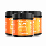 Shot Matinal Always Fit - Blend exclusivo de Curcumina, sabor Laranja, Glutamina, NAC, Vinagre de Maçã, Própolis Verde, Vit. C e +