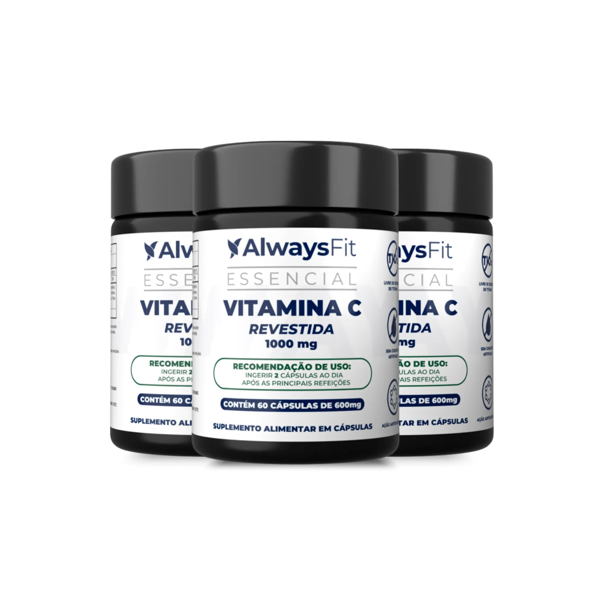 Vitamina C Revestida (Microencapsulada)  - 1000mg - 60 Cápsulas